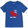 funny dino V-Neck Tee