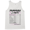 January Girl Facts Aquarius Tank Top