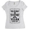 Awesome Vegan Women's Triblend Scoop T-shirt
