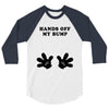 Hands off my Bump 3/4 Sleeve Shirt