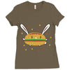 bun bun Ladies Fitted T-Shirt