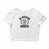 my weekend is all booked Crop Top