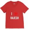 i heart rajesh V-Neck Tee