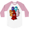 pac man ghost monsters 3/4 Sleeve Shirt