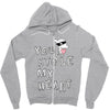 you stole my heart 4 Zipper Hoodie