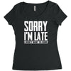 sorry i'm late i didn't want to come Women's Triblend Scoop T-shirt