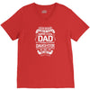 Super Cool Dad Of A Freaking Awesome Daughter V-Neck Tee