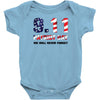 9.11 Patriot Day We Will Never Forget Baby Bodysuit