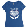 heart of a teacher. if you think my hands are full, you should see my Women's Triblend Scoop T-shirt