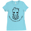 baby groot Ladies Fitted T-Shirt
