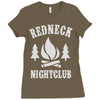 redneck nightclub Ladies Fitted T-Shirt