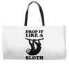 drop like a sloth Weekender Totes