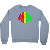 rasta skull and crossbones reggae dub club rave Crewneck Sweatshirt
