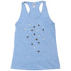 DOWN UP / scandi white / warm grey / flax / lavender Racerback Tank