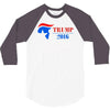 trump 2016 there will be hell toupee 3/4 Sleeve Shirt