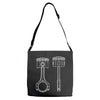 sketch of piston 2 Adjustable Strap Totes