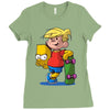bart simpson Ladies Fitted T-Shirt