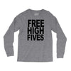 free high fives t shirt x large funny humor geek awesome highfive cool Long Sleeve Shirts
