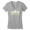 montana mountains Women's V-Neck T-Shirt
