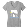 only elephants should wear ivory Women's V-Neck T-Shirt