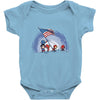 raising the flag Baby Onesie