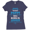 The Best Poppy Was Born In August Ladies Fitted T-Shirt