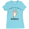 Born To Be A Unicorn! Ladies Fitted T-Shirt