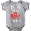happy easter some bunny loves me Baby Bodysuit