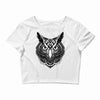 owl ornate Crop Top