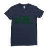 kiss me it's me birthday Ladies Fitted T-Shirt