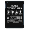 I Am A Cycling Man white letter iPad Mini