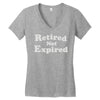 retired not expired Women's V-Neck T-Shirt
