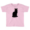 black cat Toddler T-shirt