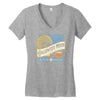 halloween moon Women's V-Neck T-Shirt