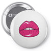 lips shiny Pin-back button