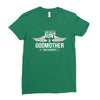 i have two titles aunt and godmother Ladies Fitted T-Shirt