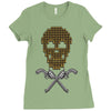 skull bullets Ladies Fitted T-Shirt