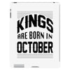 kings are born in october iPad 3 and 4 Case