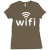 wifi Ladies Fitted T-Shirt