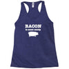 bacon is meat candy Racerback Tank