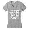 an arrow a day zombie dary Women's V-Neck T-Shirt