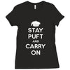 stay puft and carry on Ladies Fitted T-Shirt