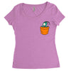 plankton pocket Women's Triblend Scoop T-shirt