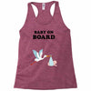 Baby On Board with Stork Racerback Tank