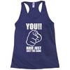 you have just lost the game  funny computer internet humour Racerback Tank