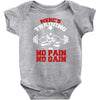 merc's gym training Baby Bodysuit