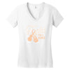 Fight For a Cure Uterine Cancer Awareness Women's V-Neck T-Shirt