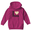 i Love Pizza Youth Hoodie