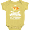 I Am Pizza Actually In A Very Commited Relationship Baby Onesie