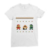 super mario chistmas Ladies Fitted T-Shirt